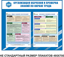 Стенд Организация обучения и проверка знаний по охране труда, Логотип (1200х1000; Пластик ПВХ 4 мм, пластиковый профиль; Пластиковый), Организация обучения безопасности труда 2 лП2-ОБТ (Ламинированная бумага; А2)-1шт